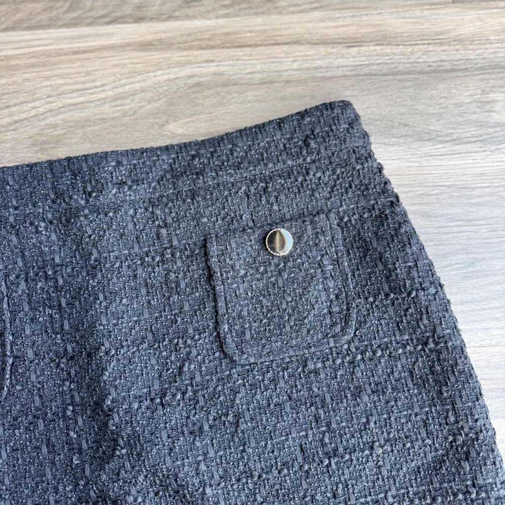 Parisian Classic US 12 Mini Skirt‎ Tweed Tailored Patch Pocket Workwear Skirt - Picture 4 of 8